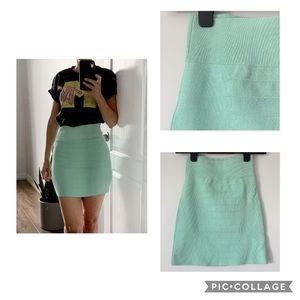 Mint green Guess skirt